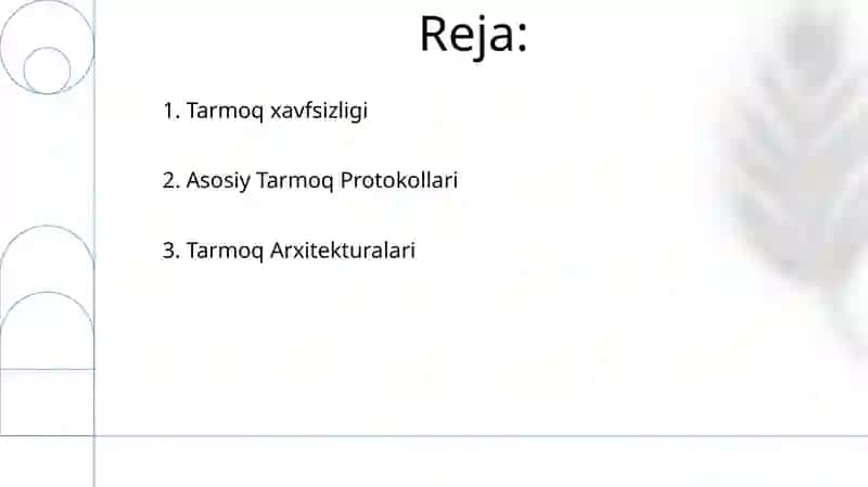 Kompyuter tarmog’i va tarmoq protokollari 2