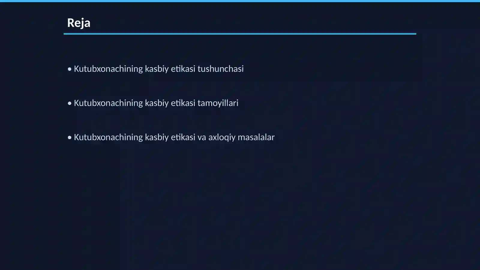 Kutubxonachining kasbiy etikasi 2