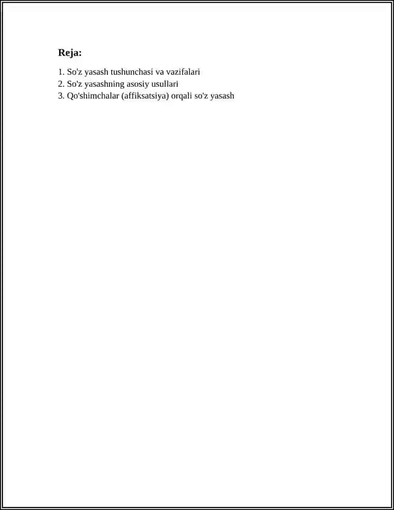 O'ZBEK TILIDA SO'Z YASASH USULLARI 2