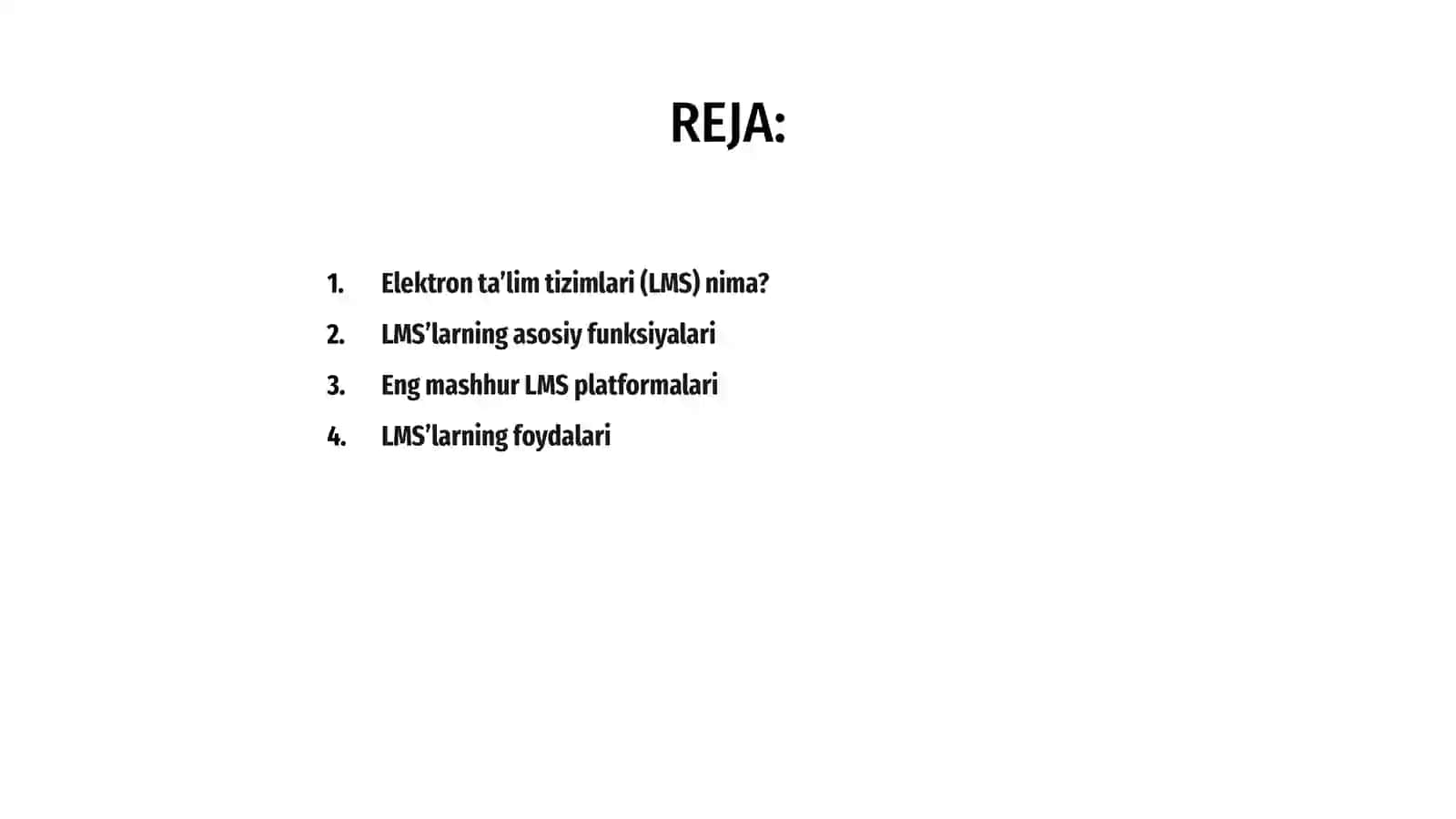Elektron ta’lim tizimlari (LMS) 2