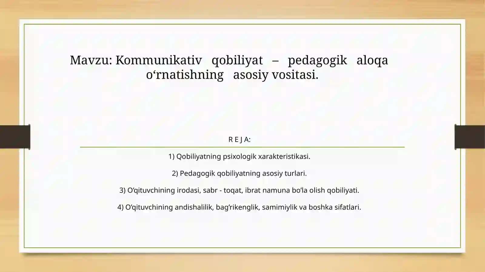 Kommunikativ qobiliyat – pedagogika loqao‘rnatishning asosiy vositasi 2