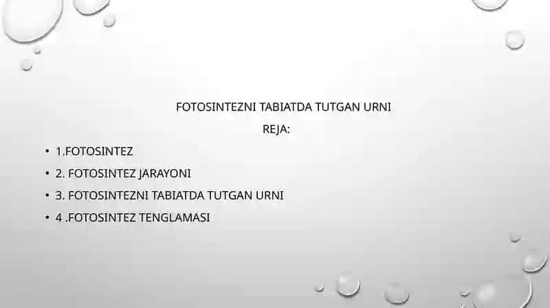 BOTANIKA VA O'SIMLIK FIZIOLOGIYASI FANIDAN 2