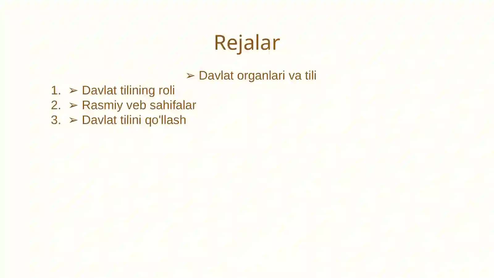DAVLAT ORGANLARI RASMIY VEB SAHIFALARIDA DAVLAT TILID 2