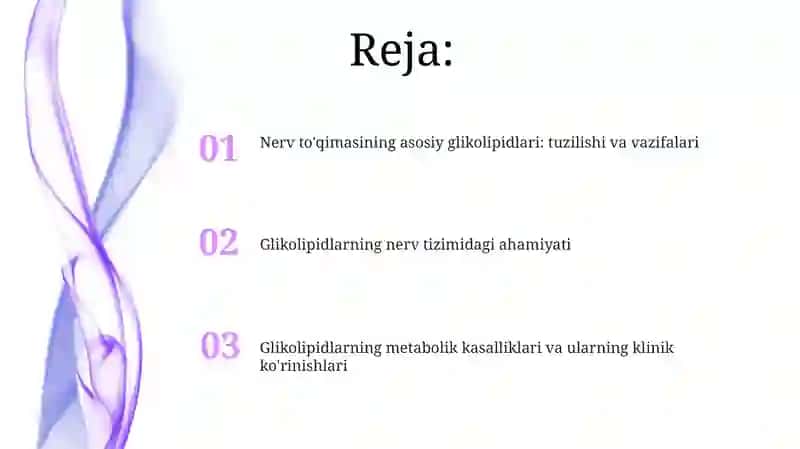 Nerv to’qimasining asosiy glikolipitlari 2