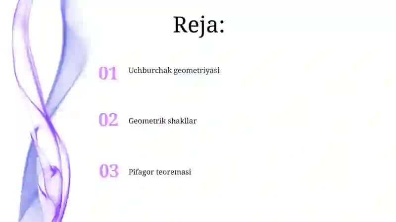 Uchburchak geometriyasi 2