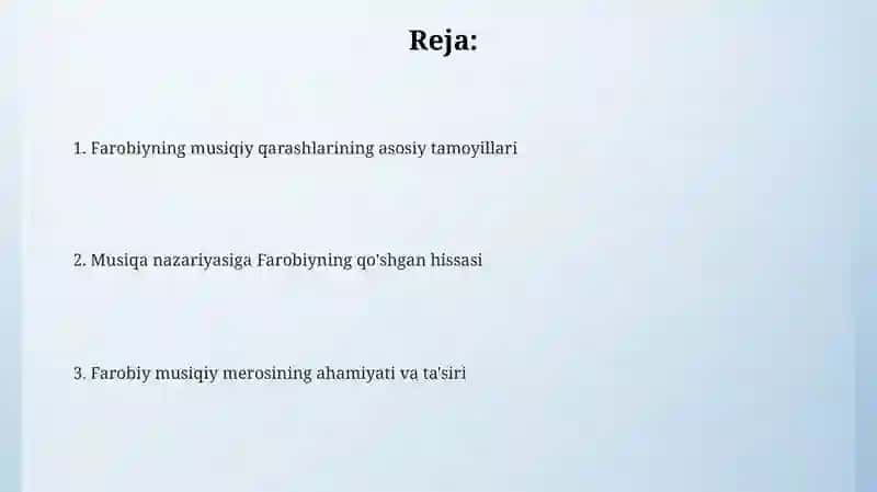 Farobiyning musiqiy qarashlari 2