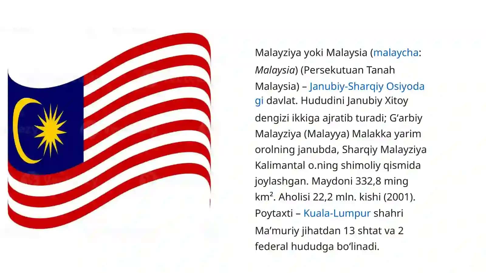 Malayziya ekologiyasi 2