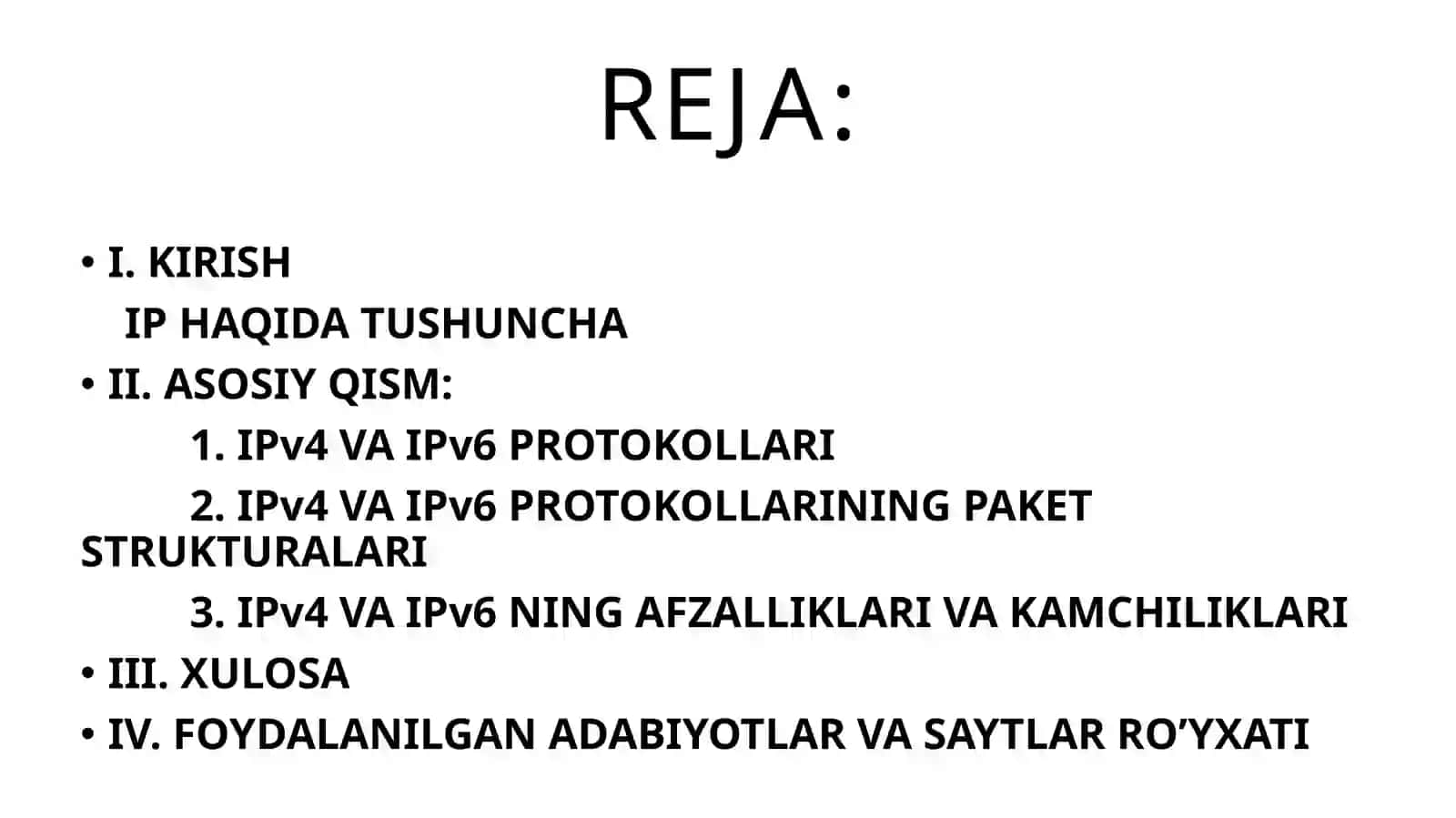 IPv4 va IPv6 protokollari 2