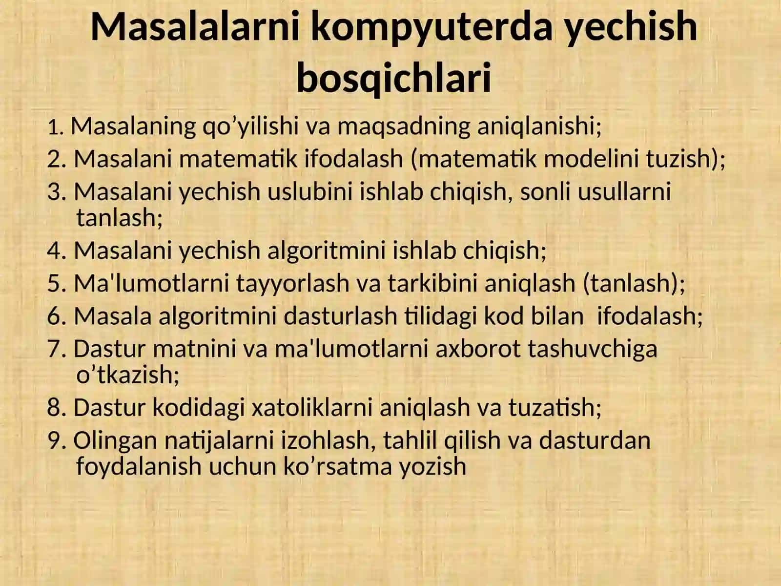Zamonaviy dasturlash texnologiyalari. Ob’yektga yo‘naltirilgan dasturlash tillari.C++ dasturlash tilining asosiy konstruktsiyalari va tizimda qo’llash xususiyatlari 2