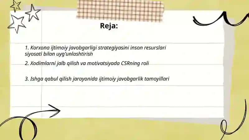 Korxona ijtimoiy javobgarligi va inson resurslari boshqaruvi 2