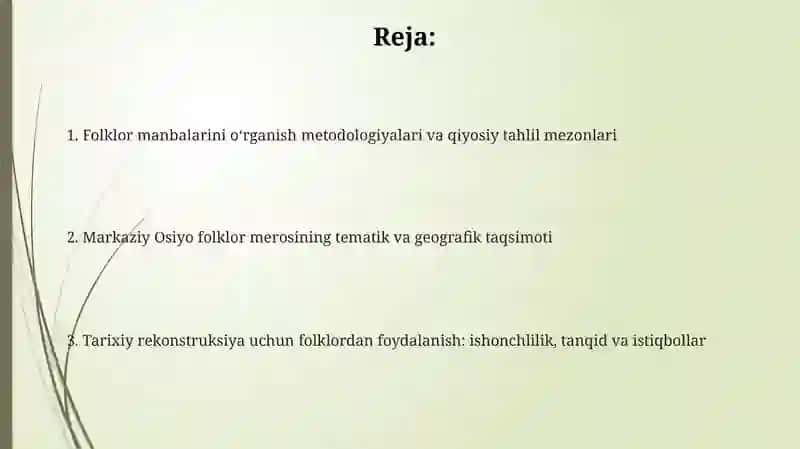 Markaziy Osiyo manbashunosligini tarixiy xalq materiallari asosida qiyosiy tahlil qilish 2