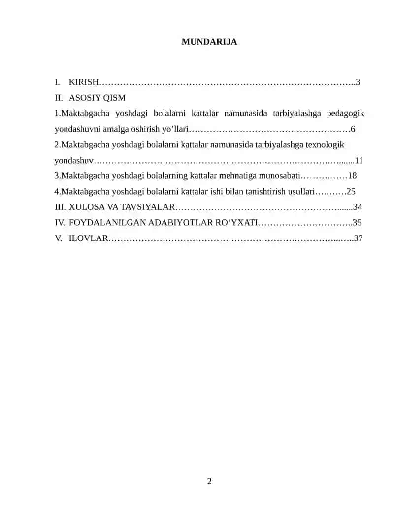 Bolani kattalar namunasida tarbiyalash 2