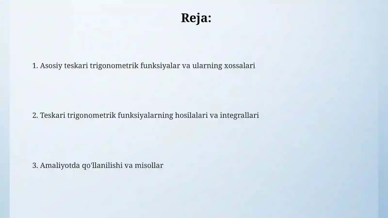 Teskaritrigonometrikfunksiyalar 2