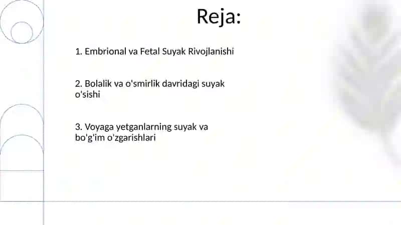 Suyak va boʻgʻimlar rivojlanishini rentgen nurlari yordamida oʻrganish 2