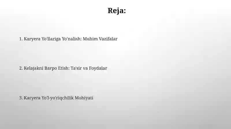 Kasb-hunarga yo'naltirish faninig maqsad va vazifasi 2