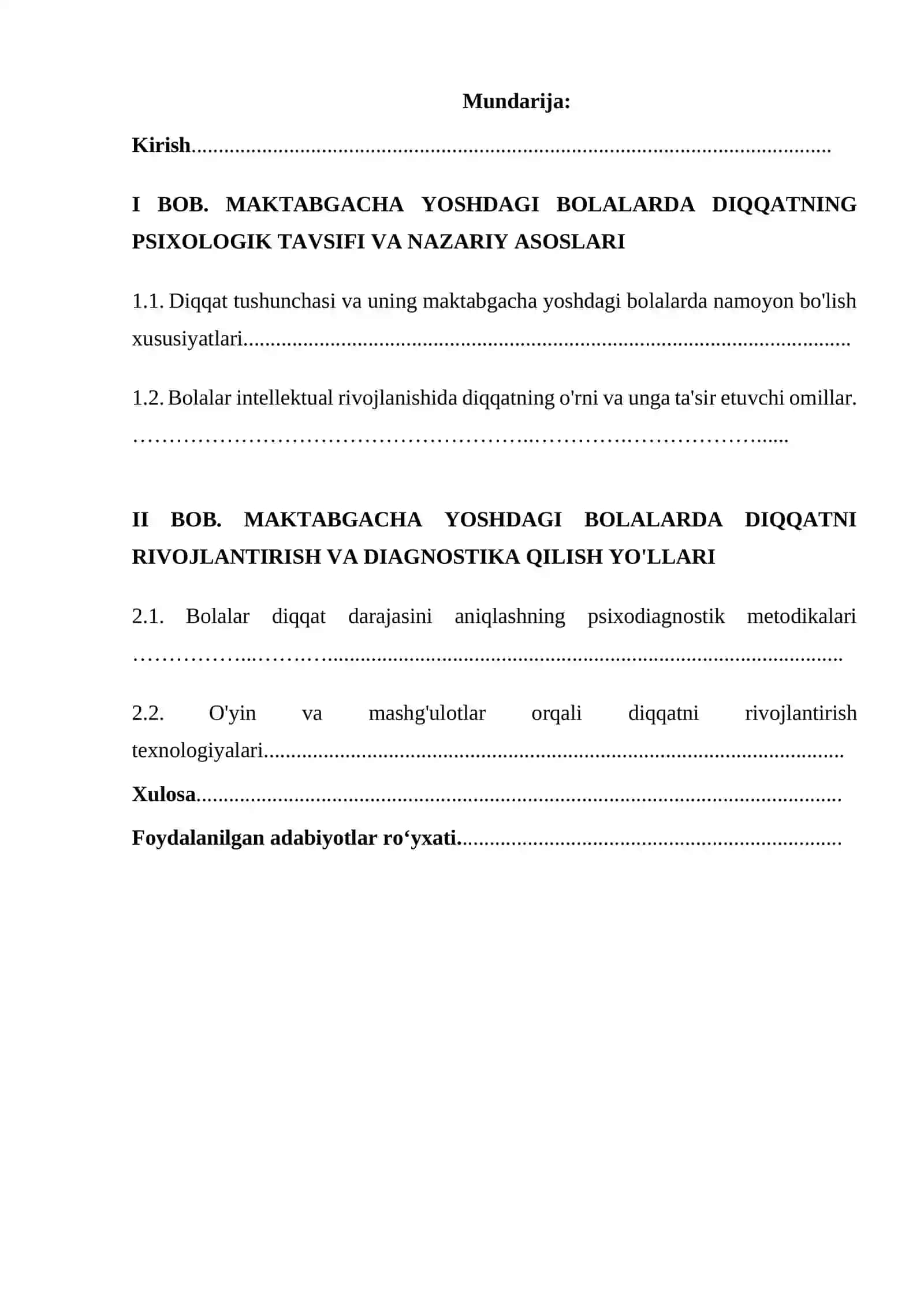 Maktabgacha yoshdagi bolalarda diqqatni rivojlantirish usullari 2