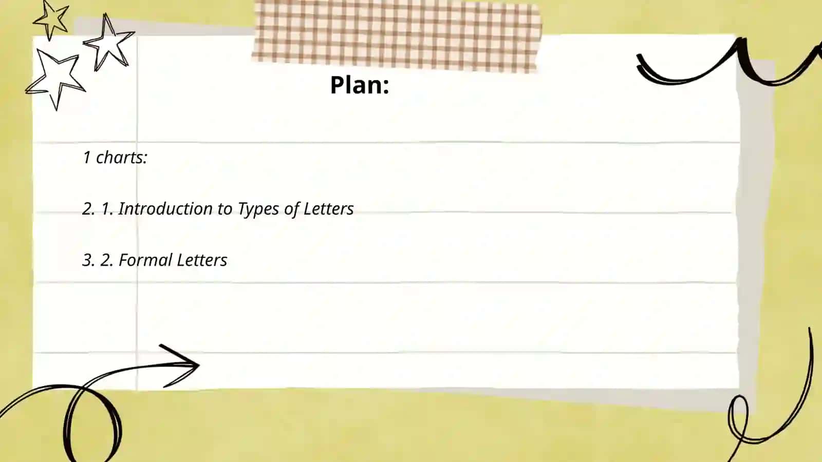 Types of Letters and Task 1 Charts Presentation 2