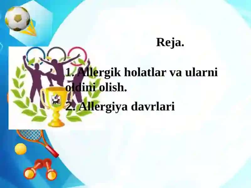 Allergik holatlar va ularni oldini olaman 2