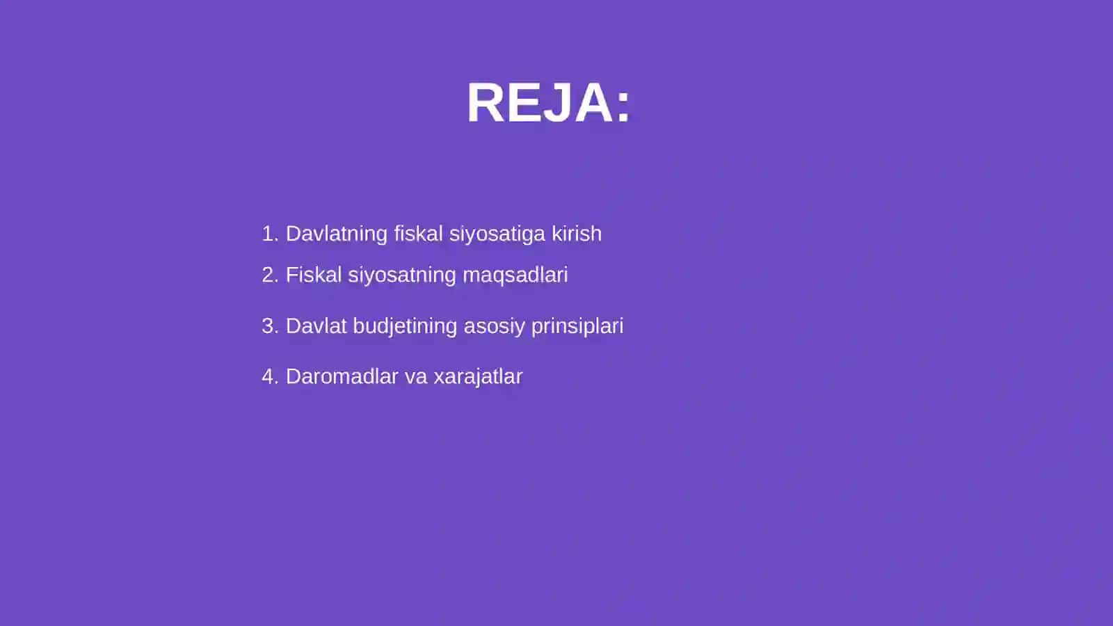 Davlatning fiscal siyosati 2