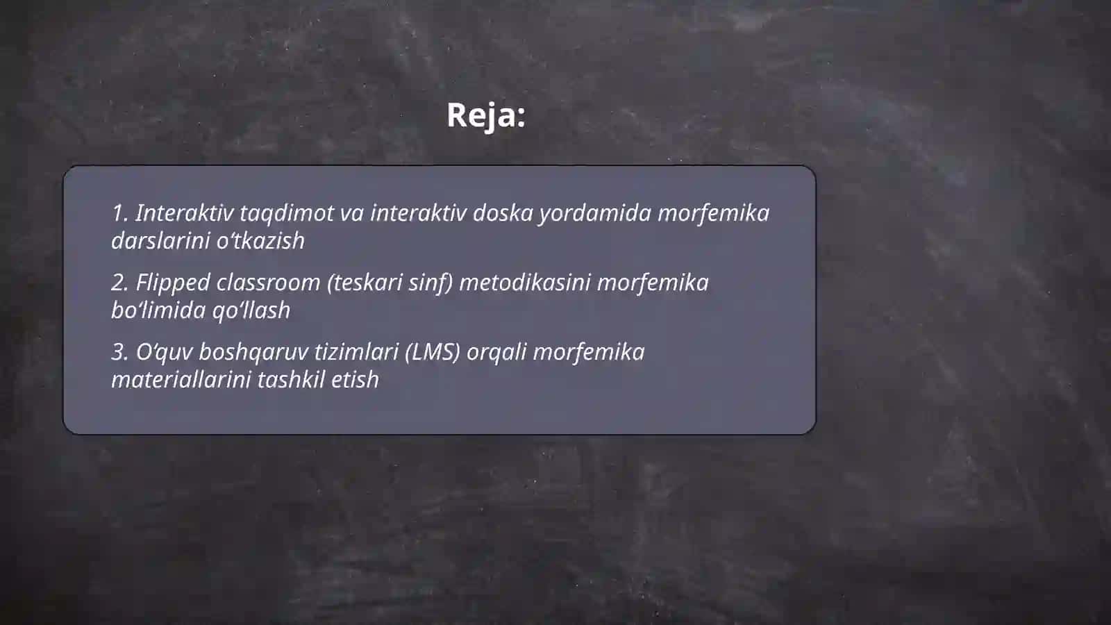Morfemika bo‘limini o‘qitishda zamonaviy pedagogik texnologiyalardan foydalanish 2