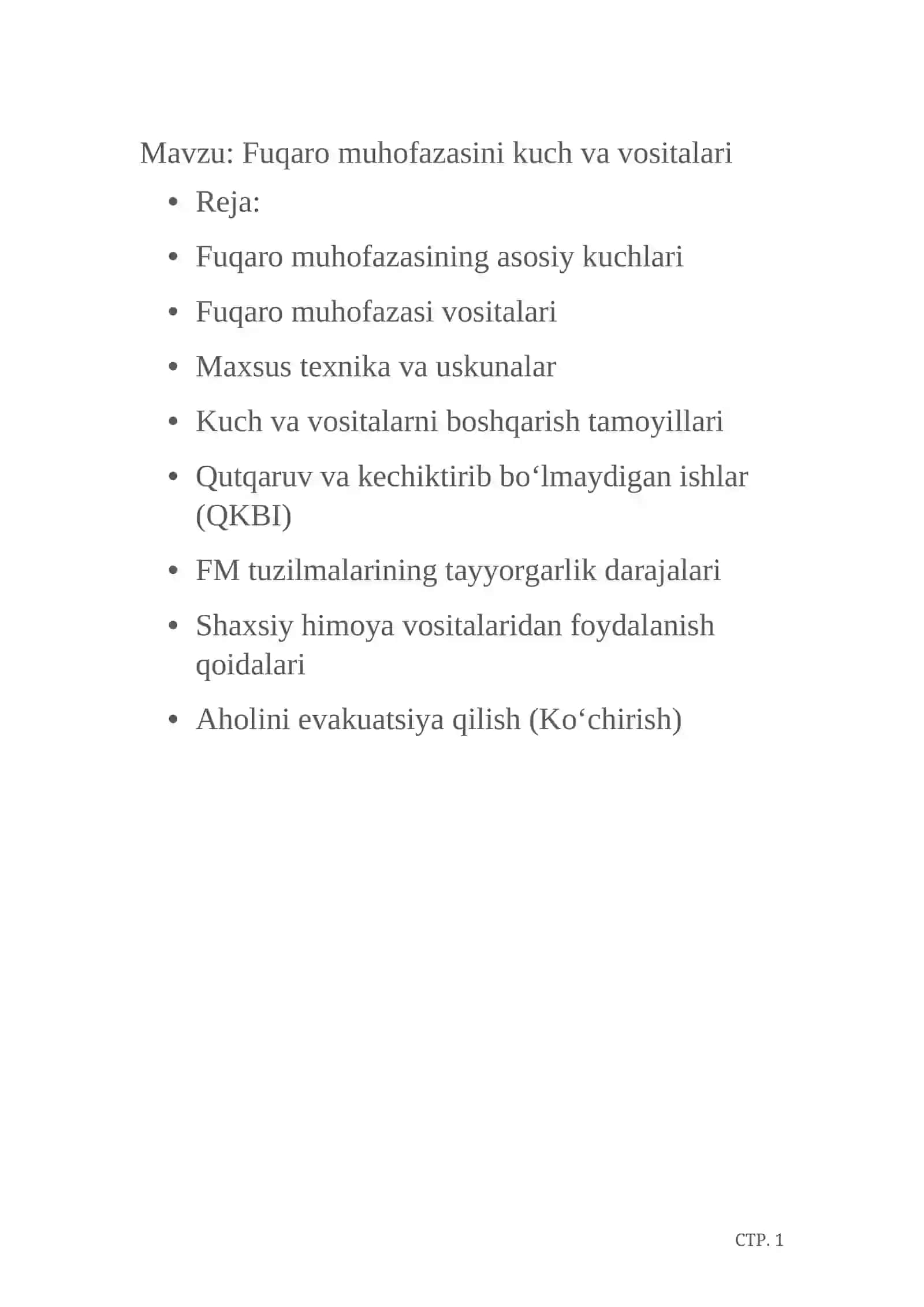 Fuqaro muhofazasini kuch va vositalari 2