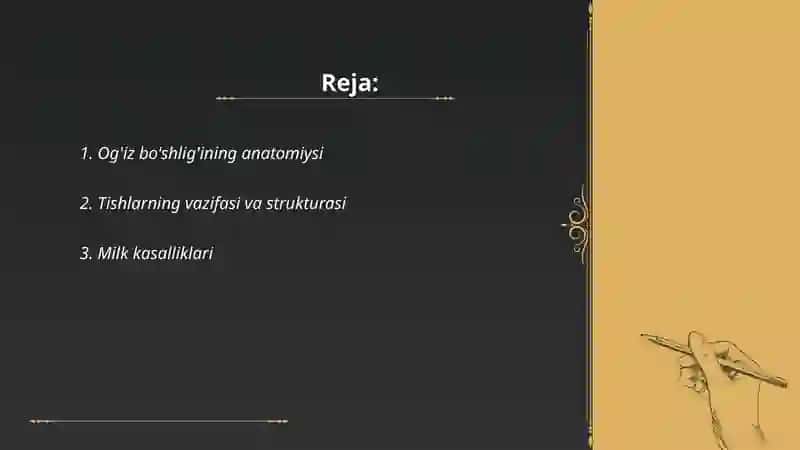 Og'iz bo'shlig'ini tekshirish 2