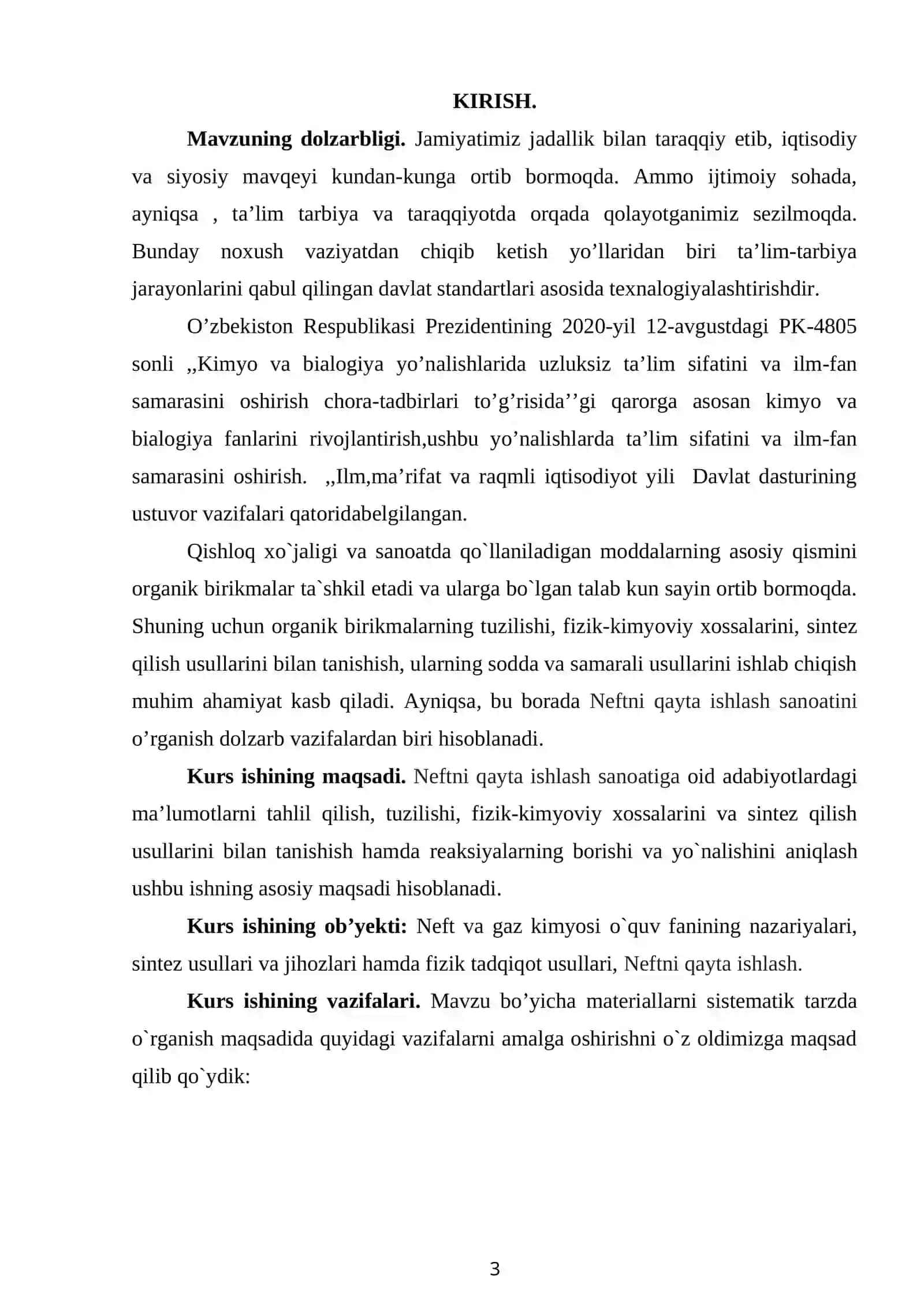 Past oktanli benzinni riforming qilish jarayoni 2
