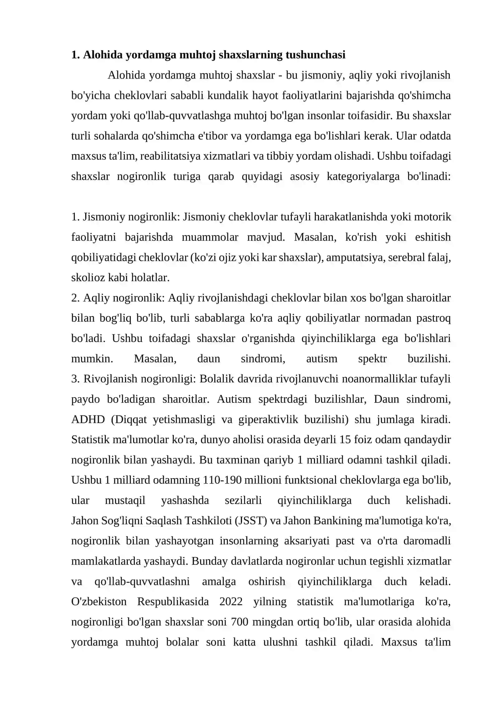 ALOHIDA YORDAMGA MUHTOJ SHAXSLARNI INKLYUZIV TA'LIM KONSYEPSIYASINING MOHIYATI VA ASOSIY QOIDALARI 2