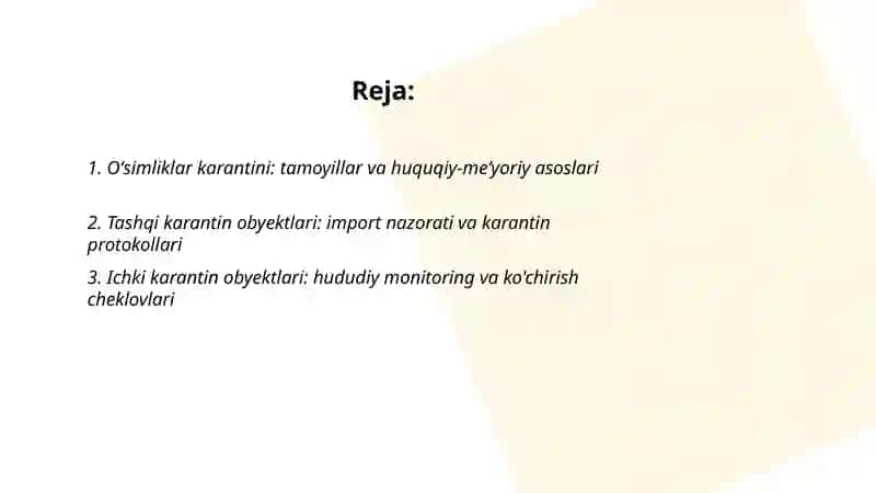 Oʻsimliklar karantini 2