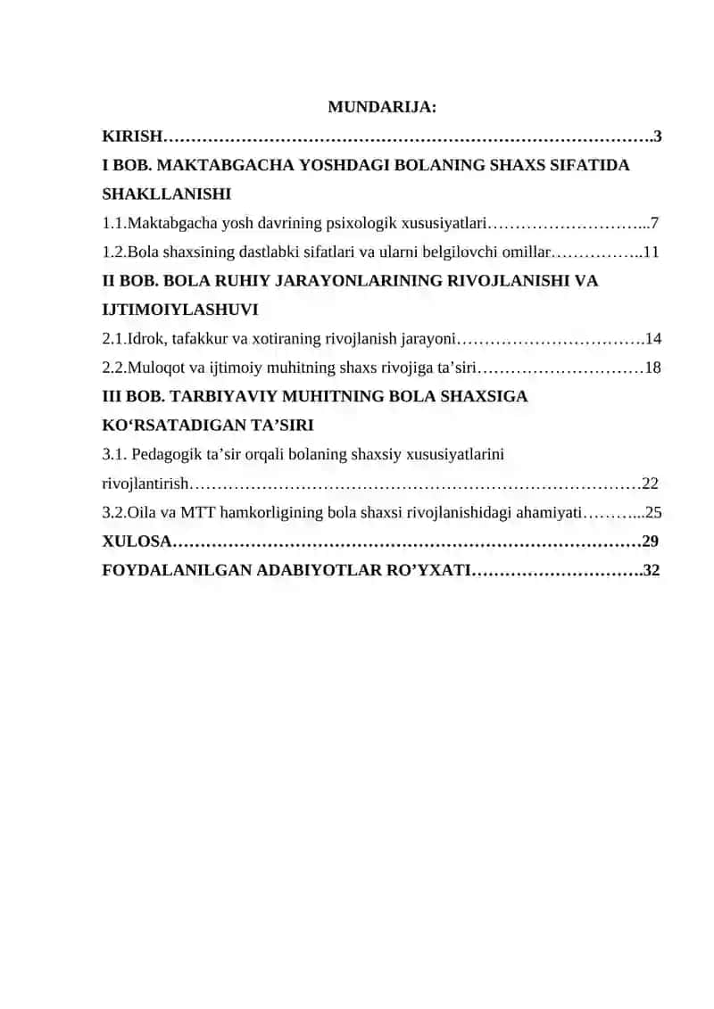 Maktabgacha yoshdagi bola shaxsining rivojlanishi 2