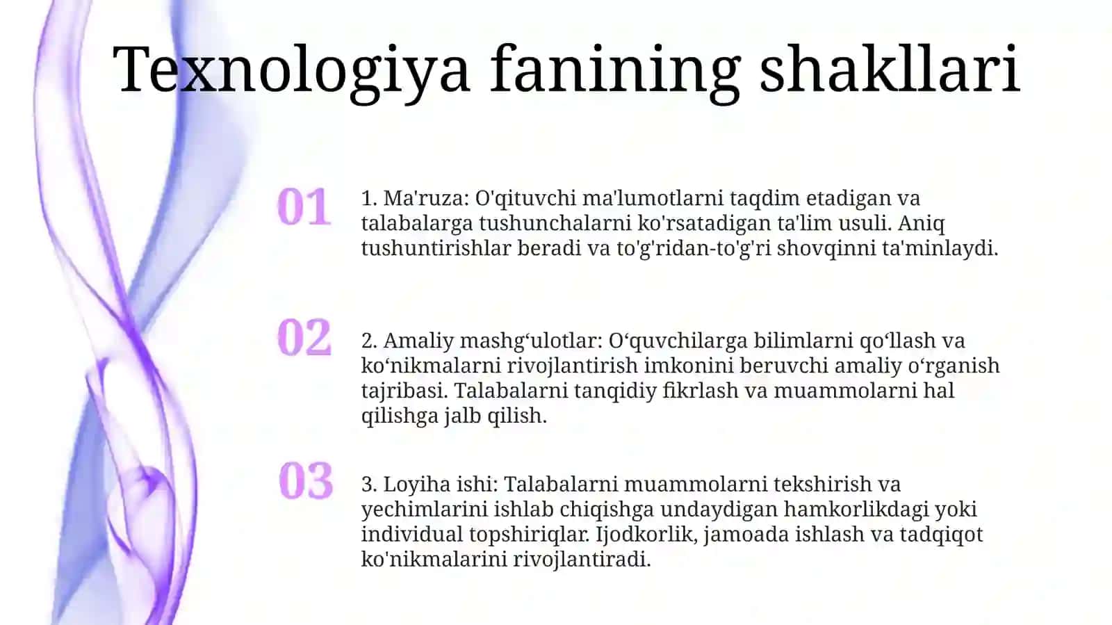 Boshlanğich Sinf Texnalogiya Fanining Shakl Va Usullari 2