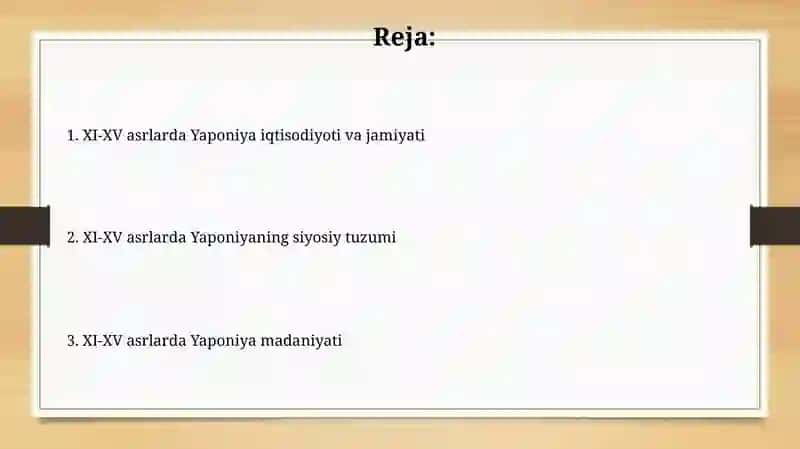 XI-XV asrlarda Yaponiya 2