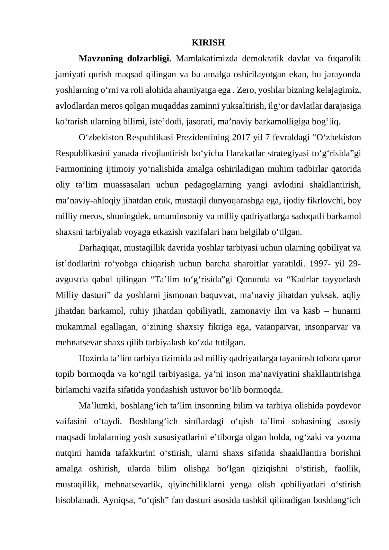 SINFDAN TASHQARI OʻQISH DARSLARIDA R.TOLIB IJODINI OʻRGANISH 2