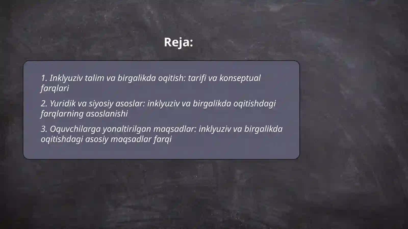 Inklyuziv va birgalikda oqitish ularni asosiy farqlarini asoslash 2