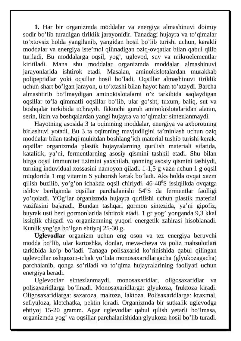 Sog’lom turmush tarzi va uning asosiy va qoyimcha omillari 2