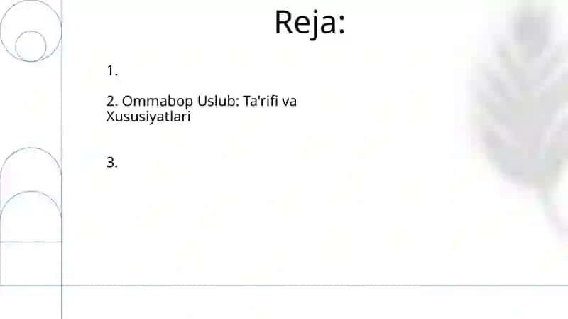 Ommabop Uslub 2