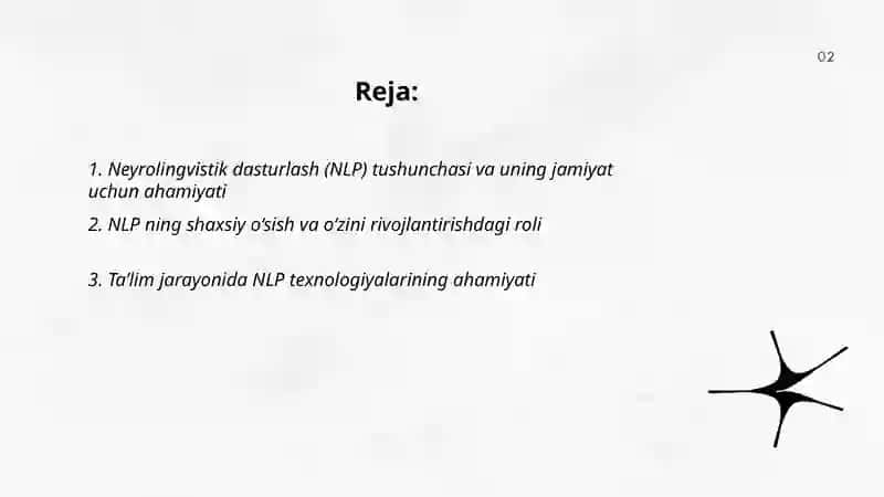 Neyrolingvistik dasturlash texnologiyasi ahamiyati 2