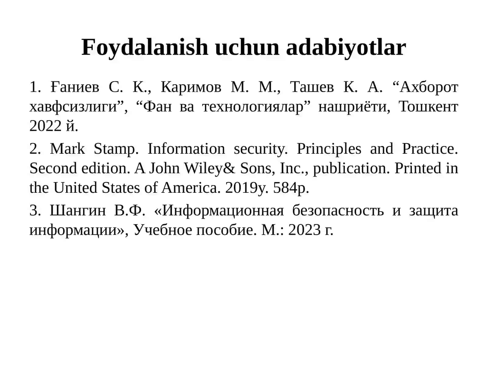 Kriptografiya va kriptoanaliz tamoyillari 2