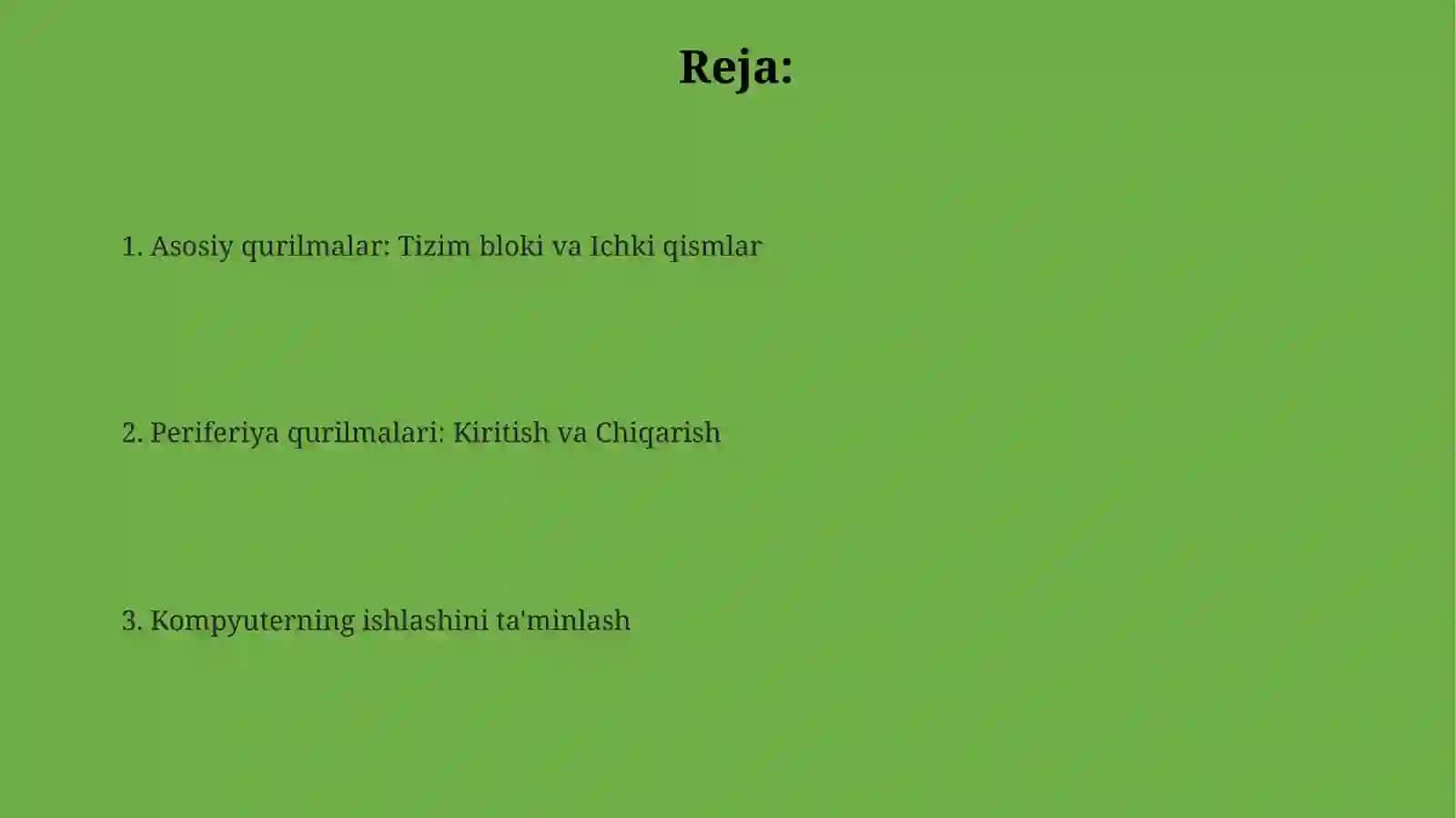 Shaxsiy kompyuterning bir qismi boʻlganasosiyqurilmalar 2