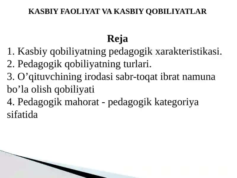 Kasbiy Faoliyat va Kasbiy Qobiliyatlar 2