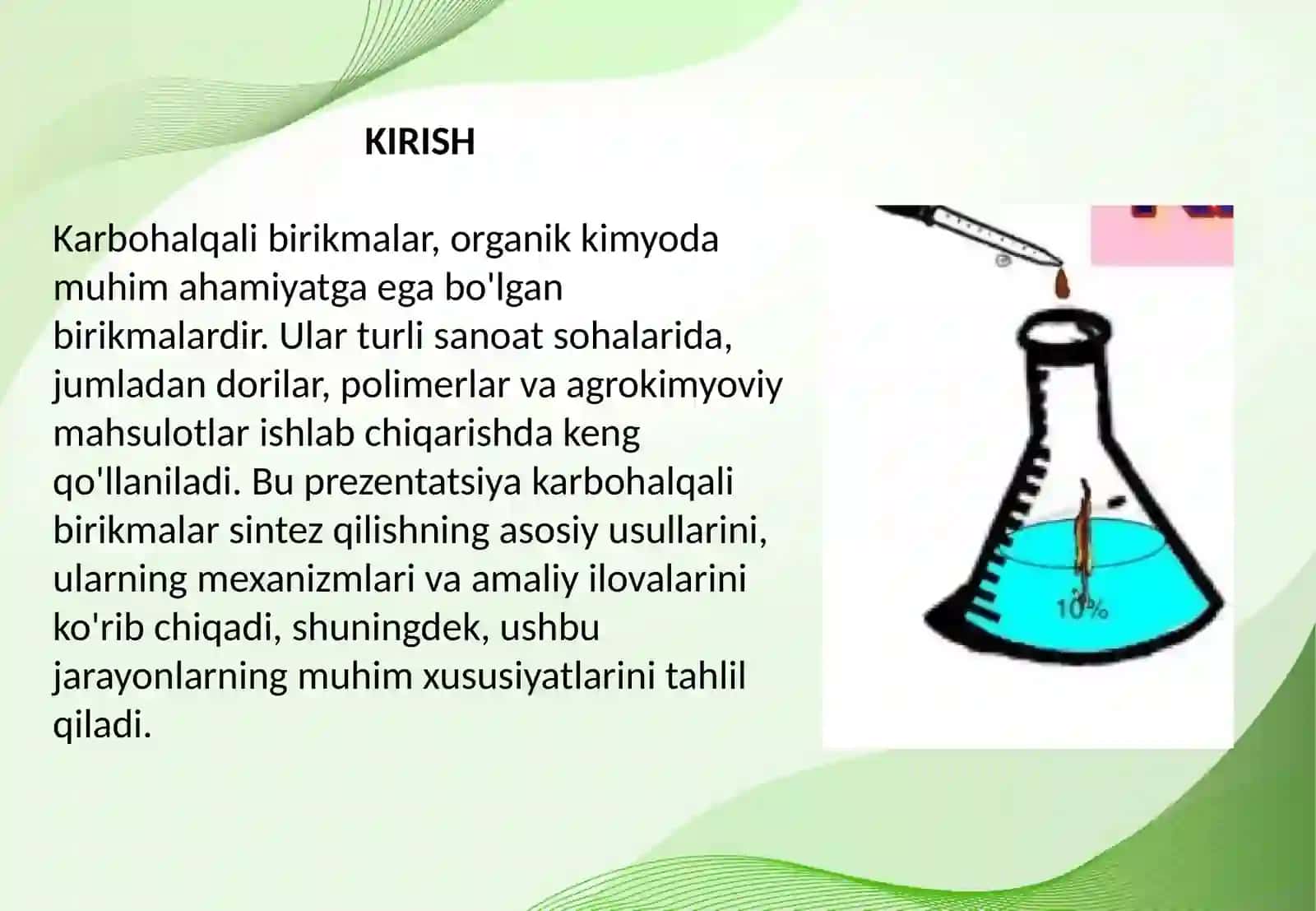 Karbohalqali birikmalar sintez qilish usullari 2