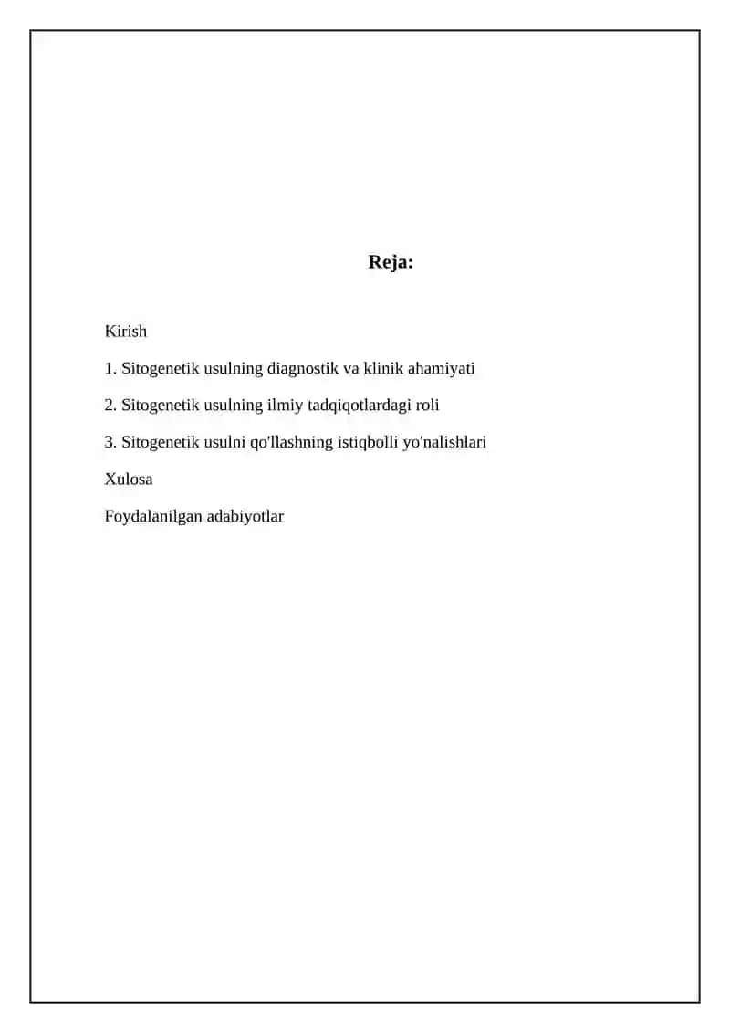 Sitogenetik Usul 2