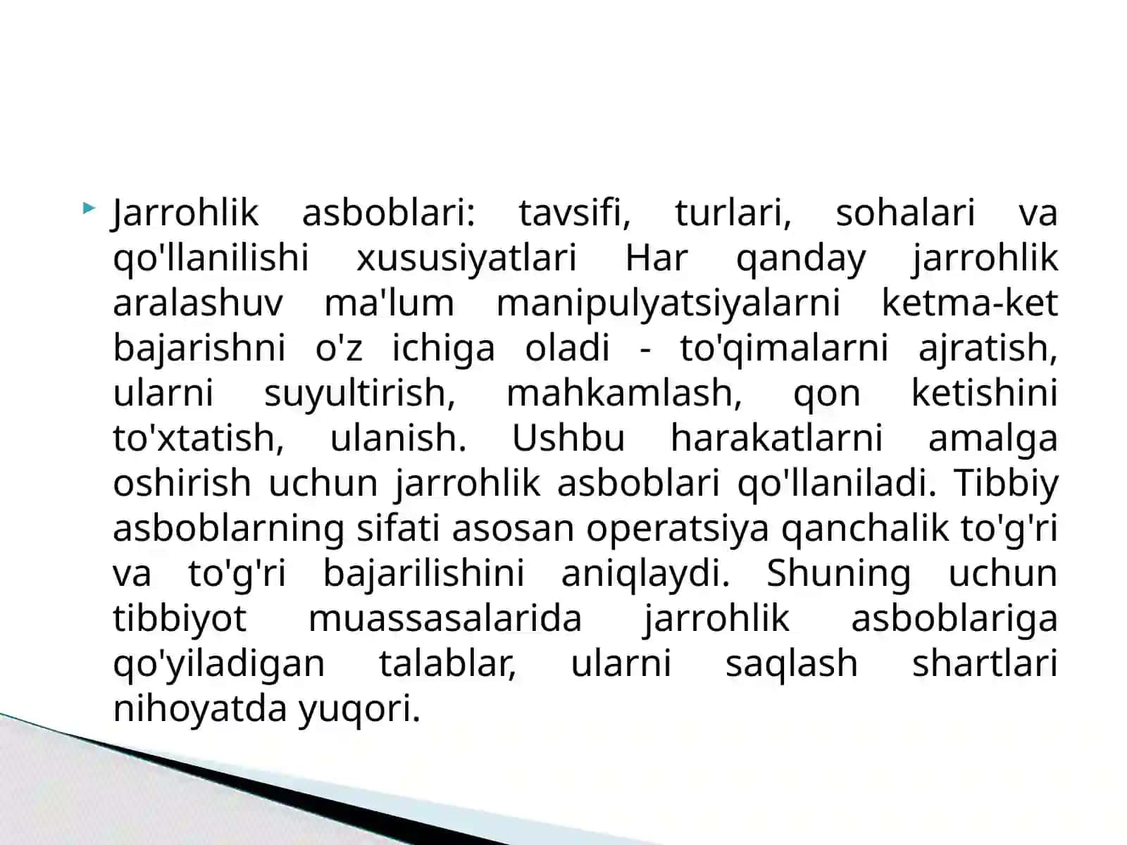 JARROHLIK INSTRUMENTLARI 2