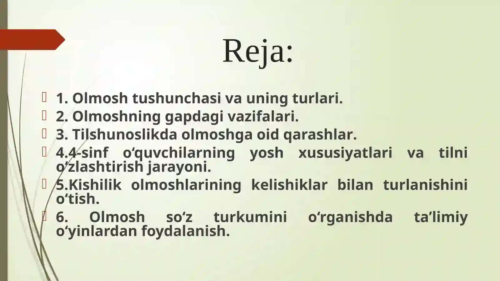 Olmosh tushunchasi va uning turlari 2