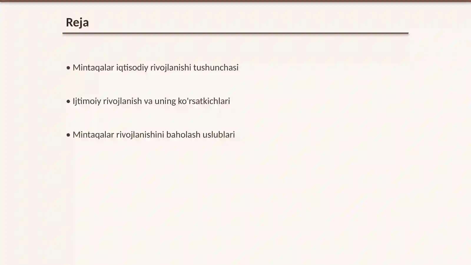 Mintaqalar iqtisodiy ijtimoiy rivojlanishini aniqlash va baholash uslublari 2