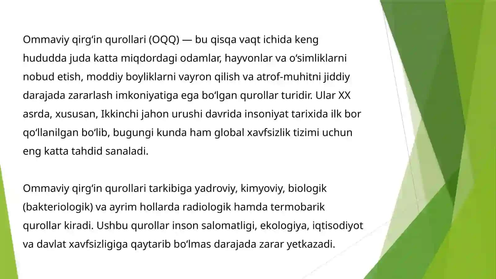 Ommaviy qirg'inq urollari 2