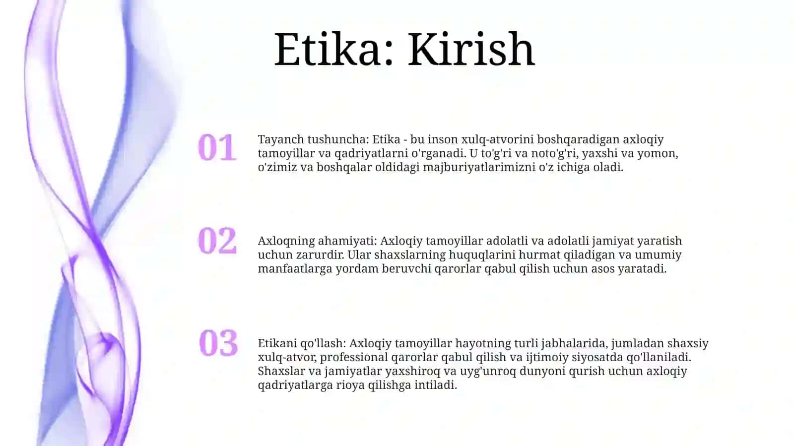 Etikaning Mohiyati Va Ahamyatini OʻRganish 2