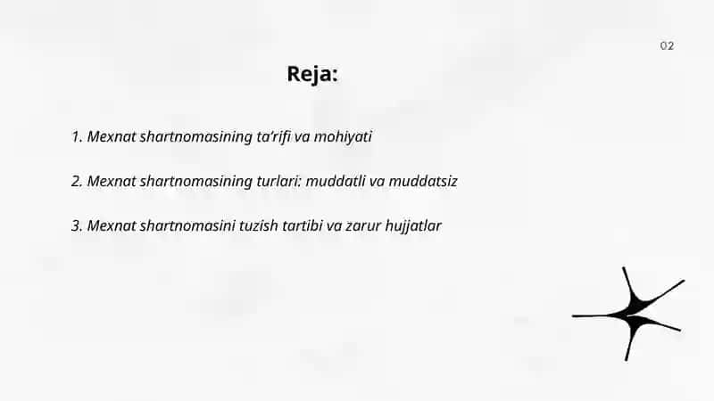 Mexnat shartnomasi 2