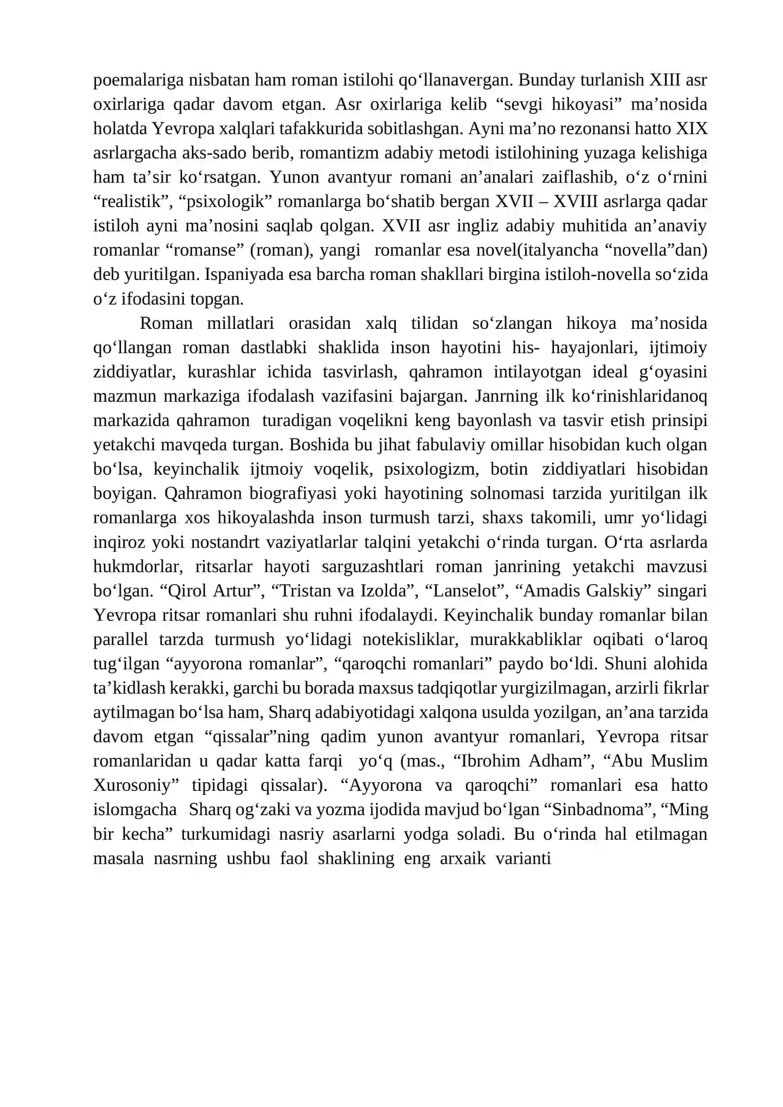 XIX-XX ASRLAR YEVROPA ROMANCHILIGI VA SHARQ ZAMONAVIY NASRI 2