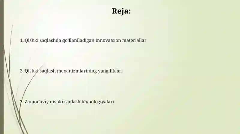 Qishki saqlashda qo'llaniladigan innovatsion materiallar 2